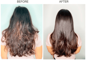 Keratin treatment outlet for white hair